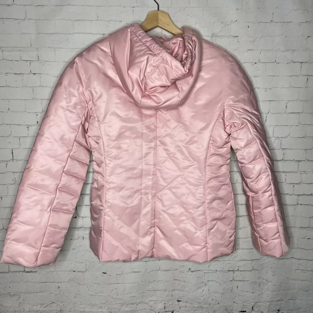 Vintage Junior's Winter Coat 1 Madison Medium M Pink 90's 2000's Puffer Jacket - Picture 5 of 8